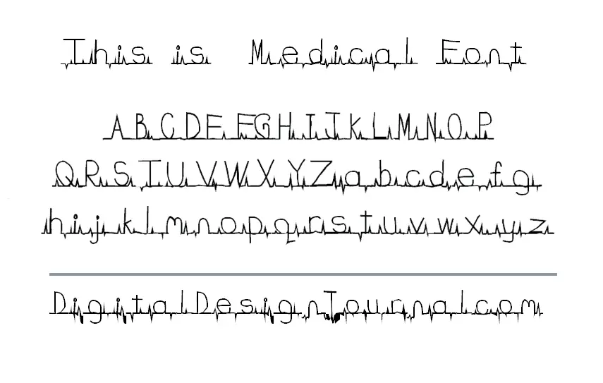 Flatline Medical Font