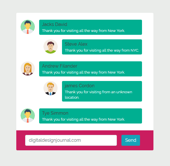 Free Html Chat Templates Printable Templates