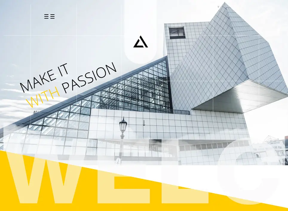 Free Architect Website PSD Template Freebie 