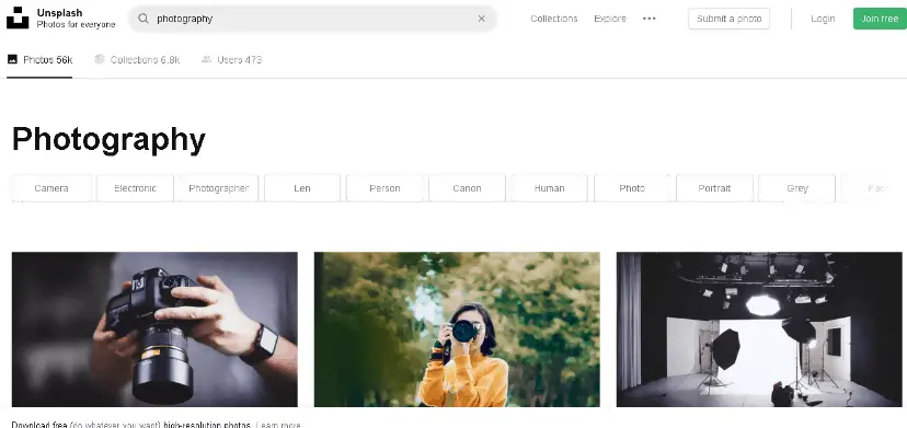 Free Photography Resource Websites