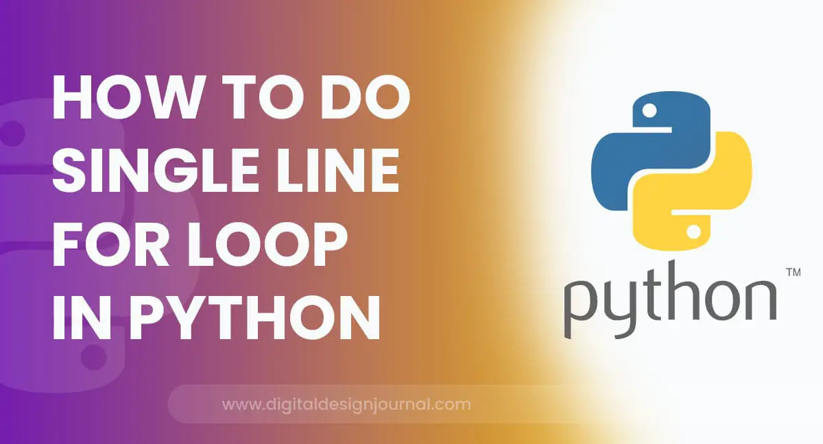 How to do Single Line for Loop in Python?