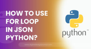 How to use for loop in JSON Python?