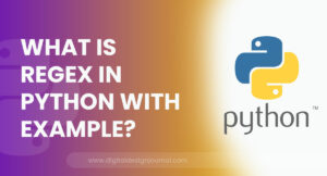 What is RegEx in Python with example