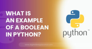 What is an example of a Boolean in Python