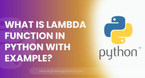 What is lambda function in Python with example