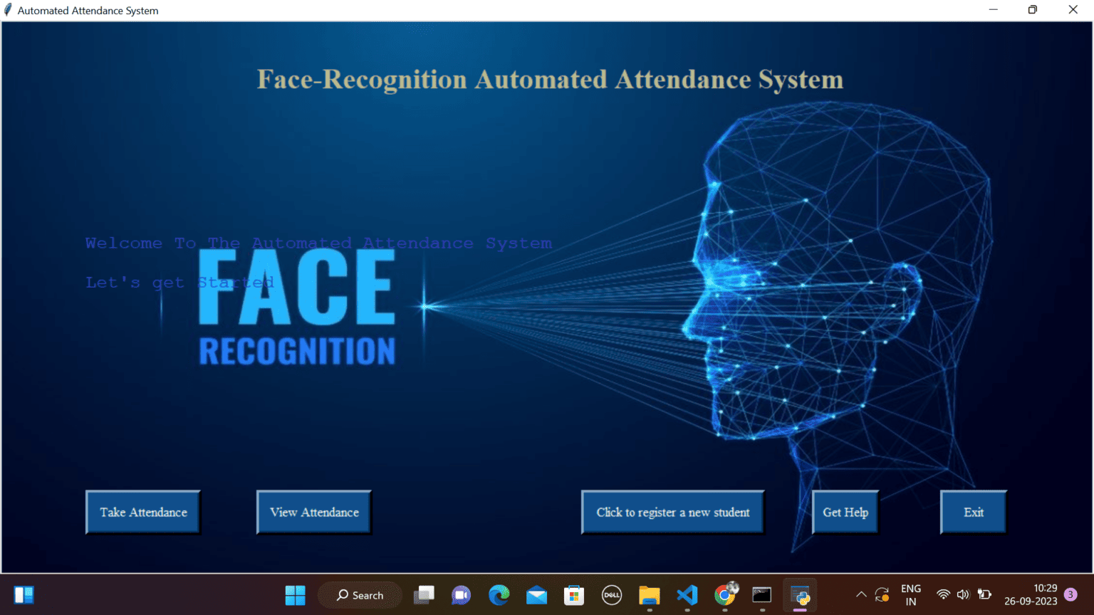 Face Recognition Based Attendance System Using Python 4044