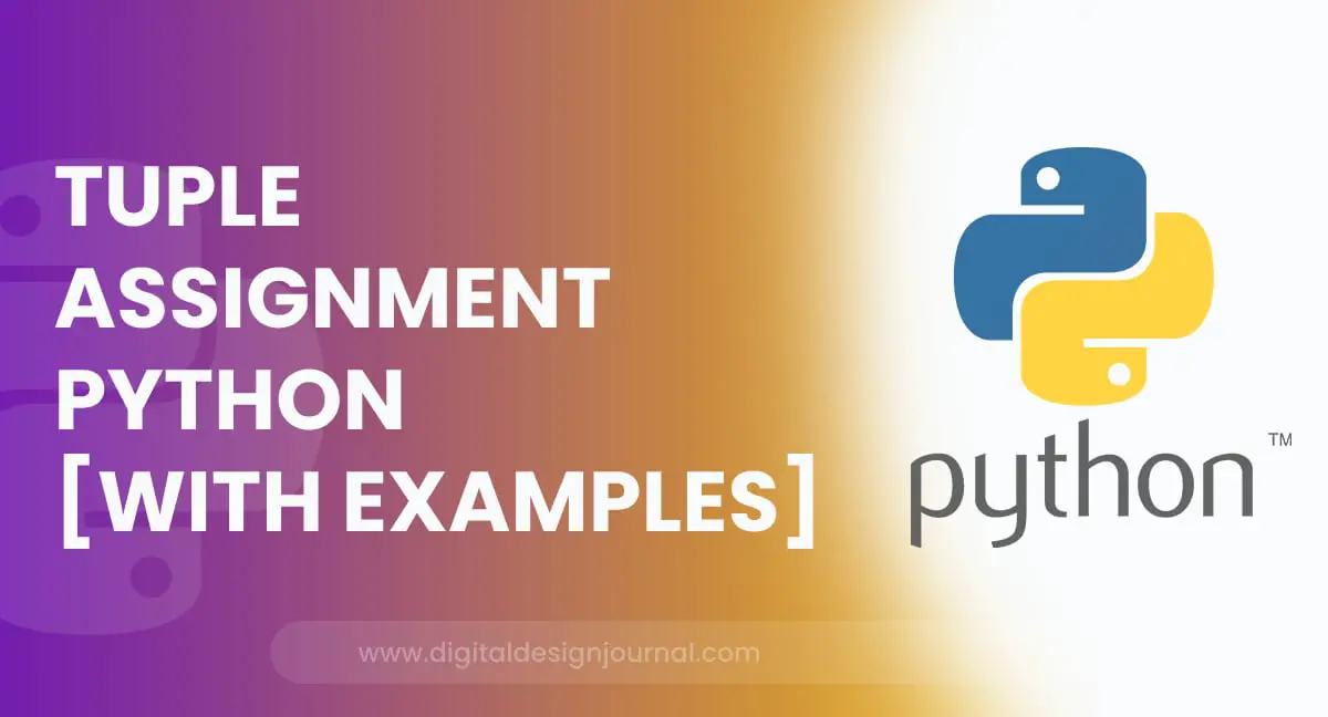 tuple assignment in python with example